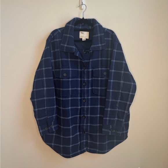 Tilley Women's Navy Plaid Shirt Jacket
Size XL - Picture 4 of 11